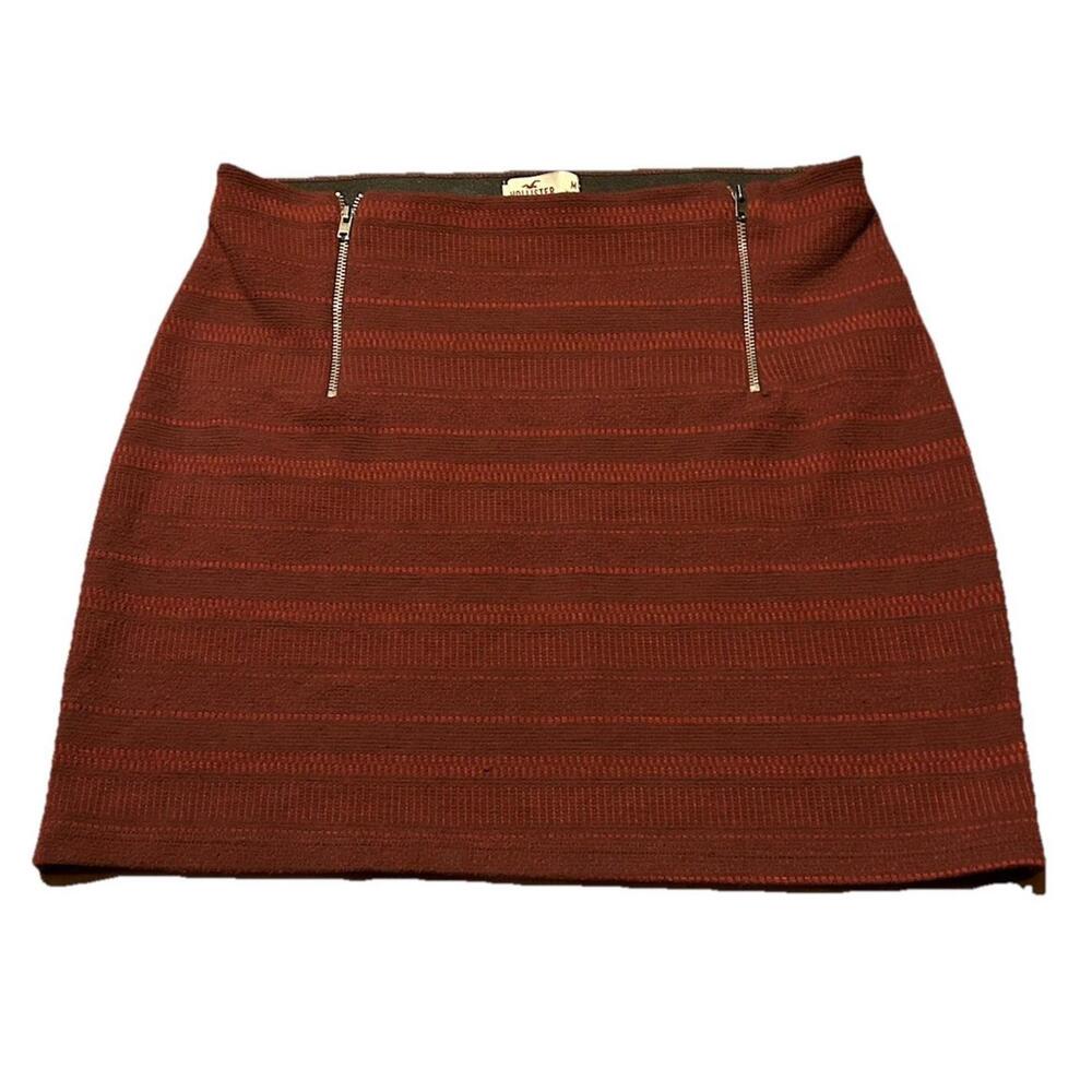 Hollister Ultra High Rise Mini Skirt Size Medium Black Plaid Y2K 90s Preppy